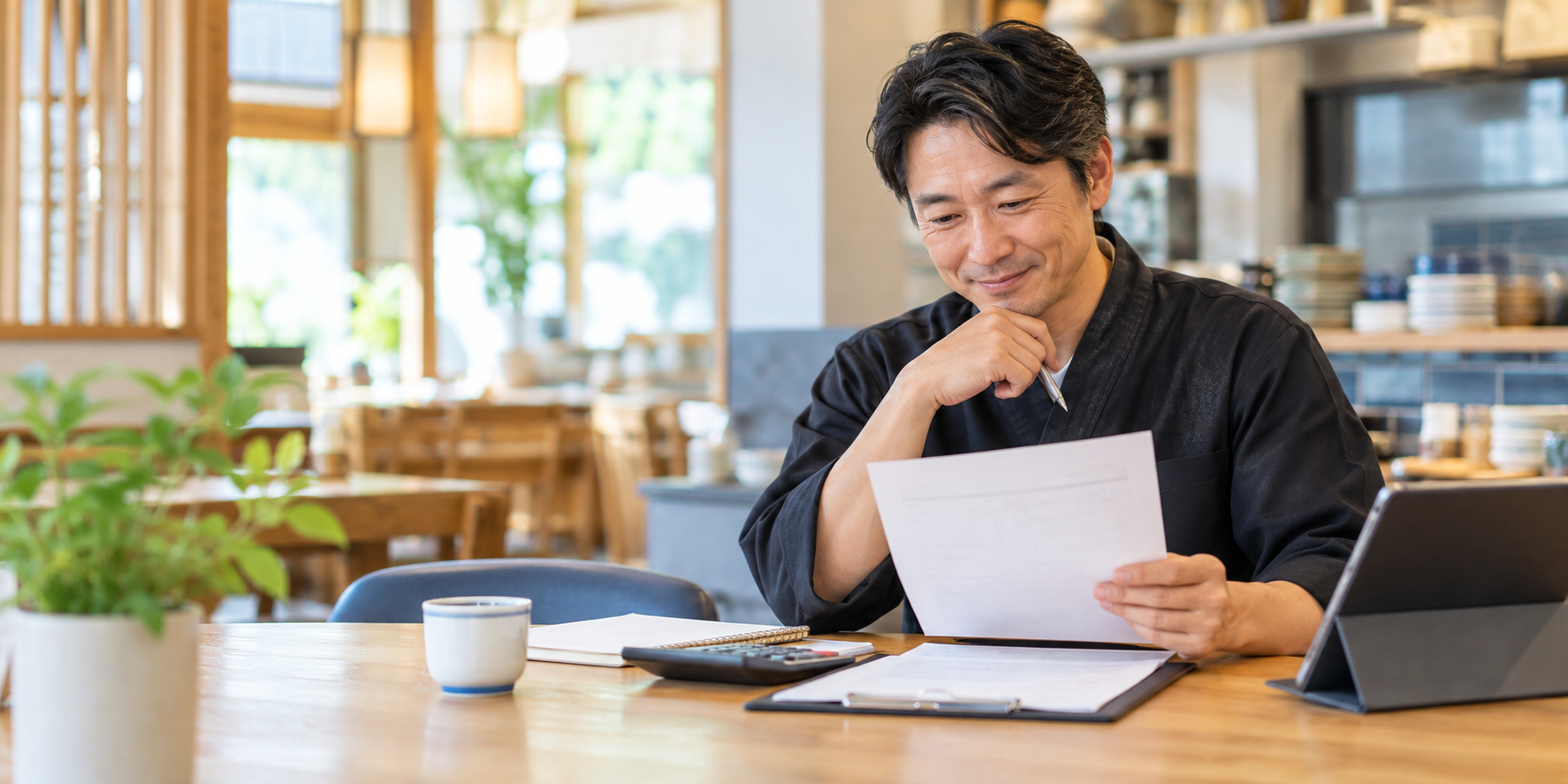 見積書を確認し、導入費用の見通しに安心する担当者のイメージ