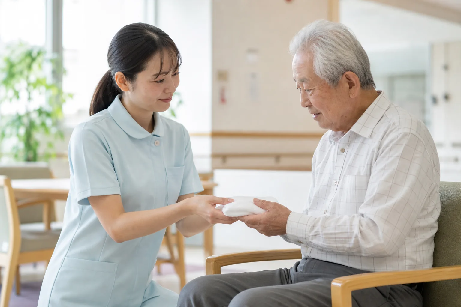 介護施設でのPurus利用イメージ