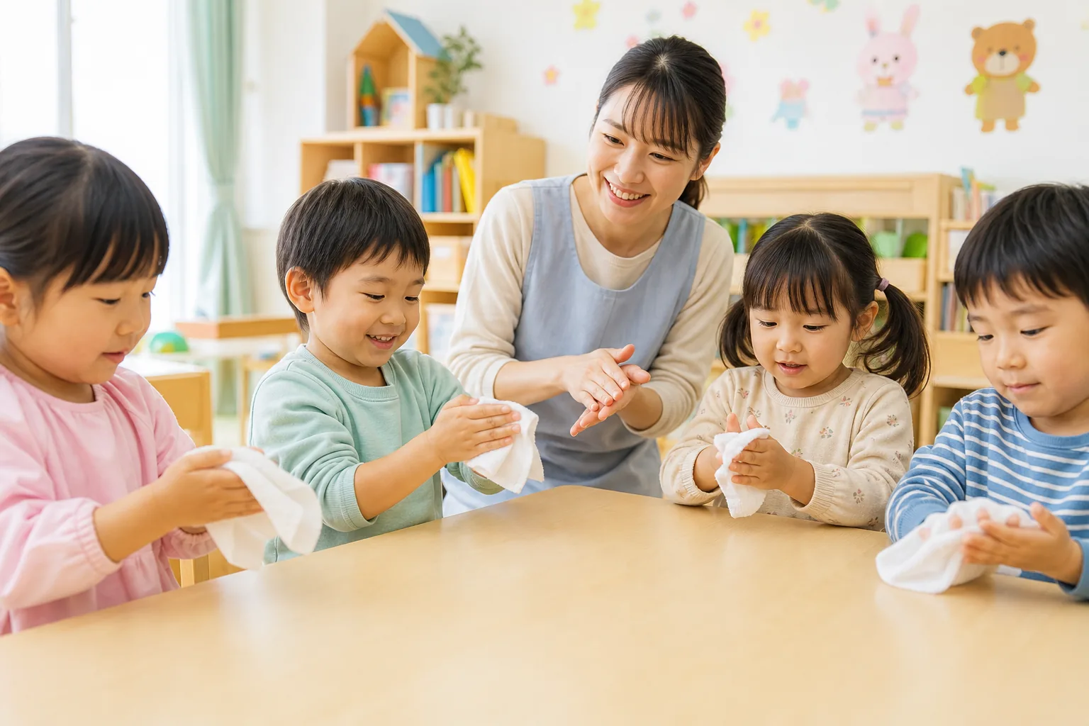 幼稚園・保育施設でのPurus利用イメージ