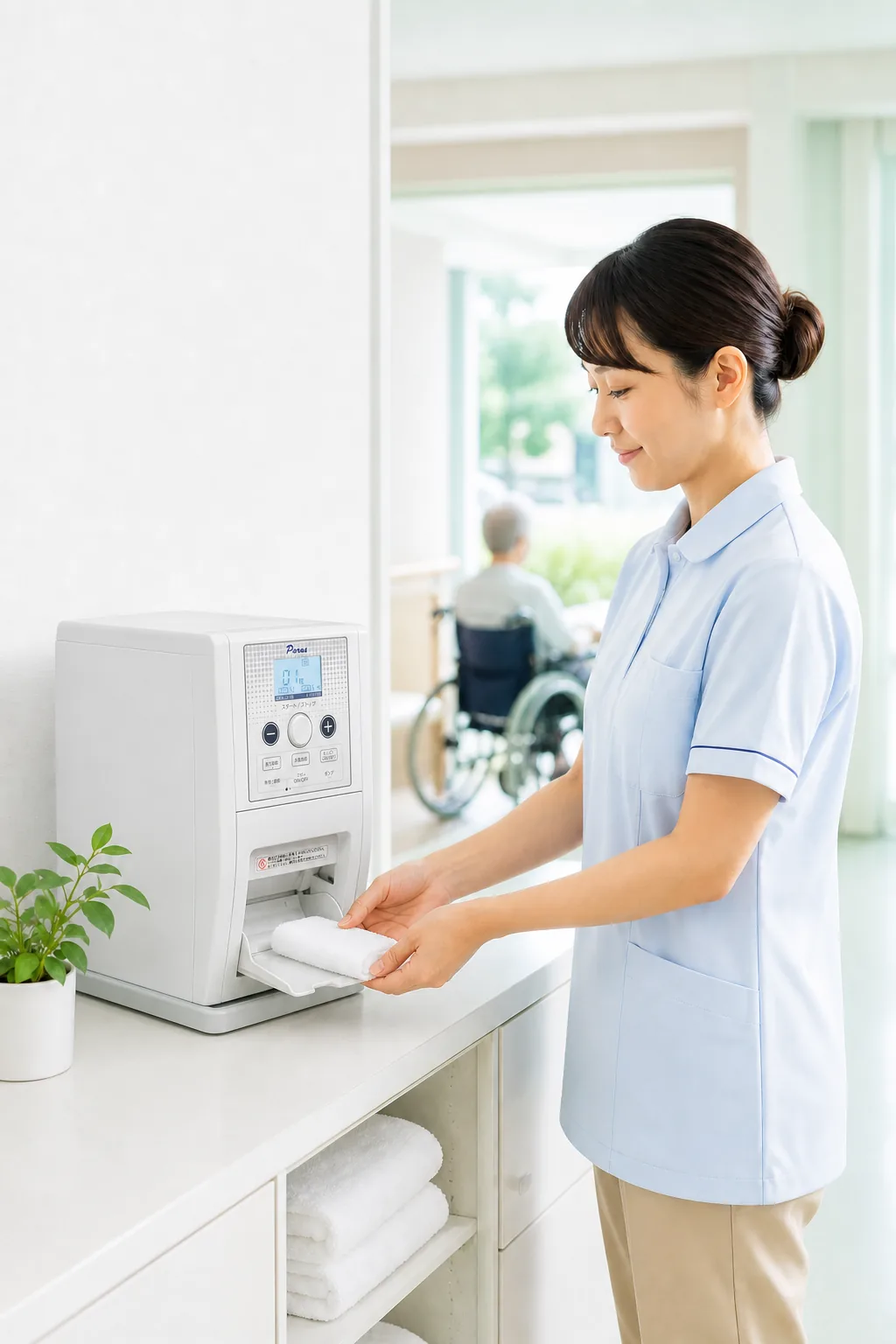 医療・介護施設でPurusを使用するイメージ